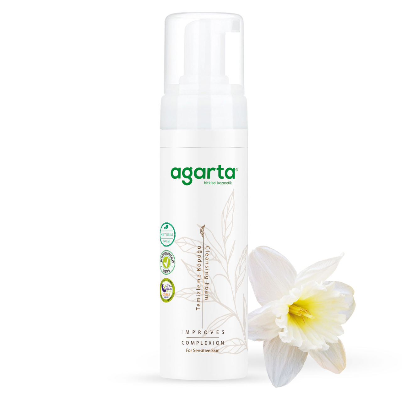 Agarta Doğal Cilt Temizleme Köpüğü 225ml