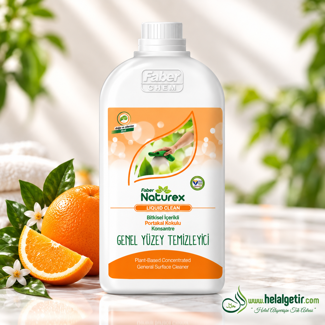 Faber Naturex Portakallı Yer ve Yüzey Genel Temizleyici 2.5lt