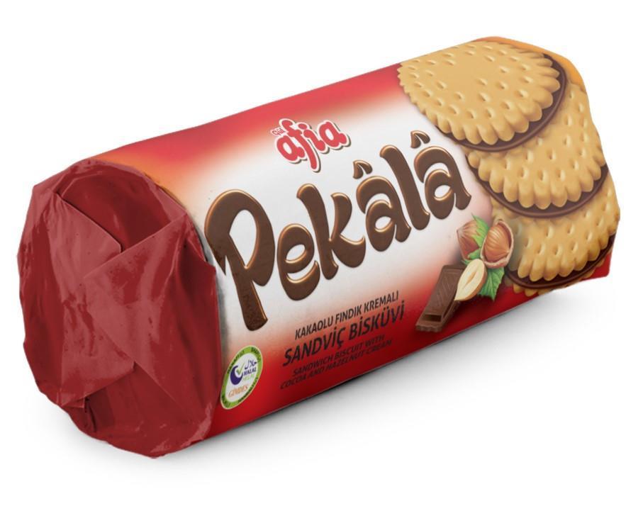 Afia Pekala Kakaolu Fındık Kremalı Sandviç Bisküvi 200 Gr. 3'lü Set