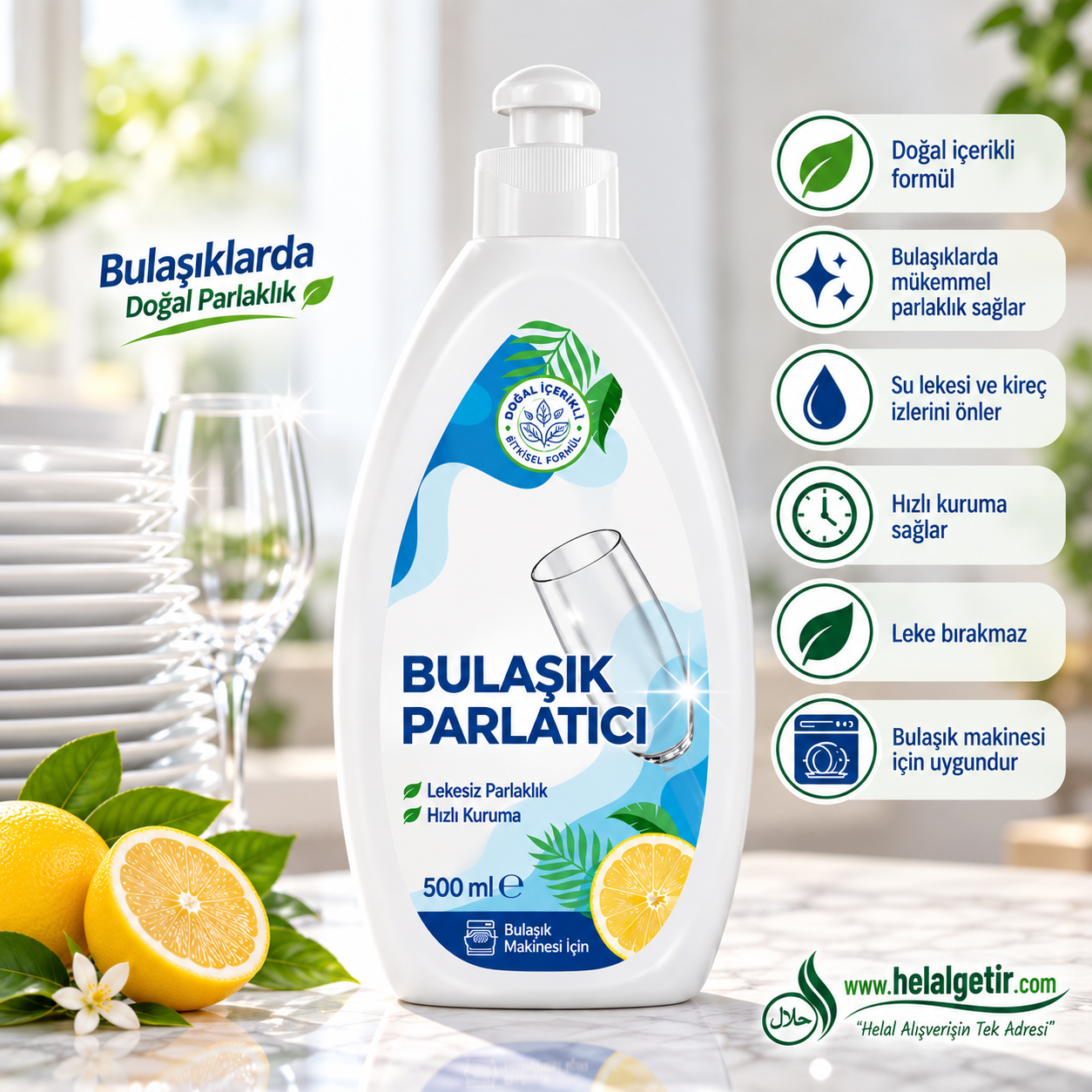 Feradisin Bulaşık Makina Sıvı Parlatıcı 500ml