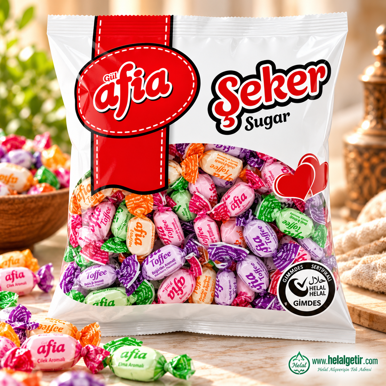 Afia Meyve Dolgulu Yumuşak Şeker 250gr