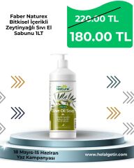 Faber Naturex Bitkisel İçerikli Zeytinyağlı Sıvı El Sabunu 1LT