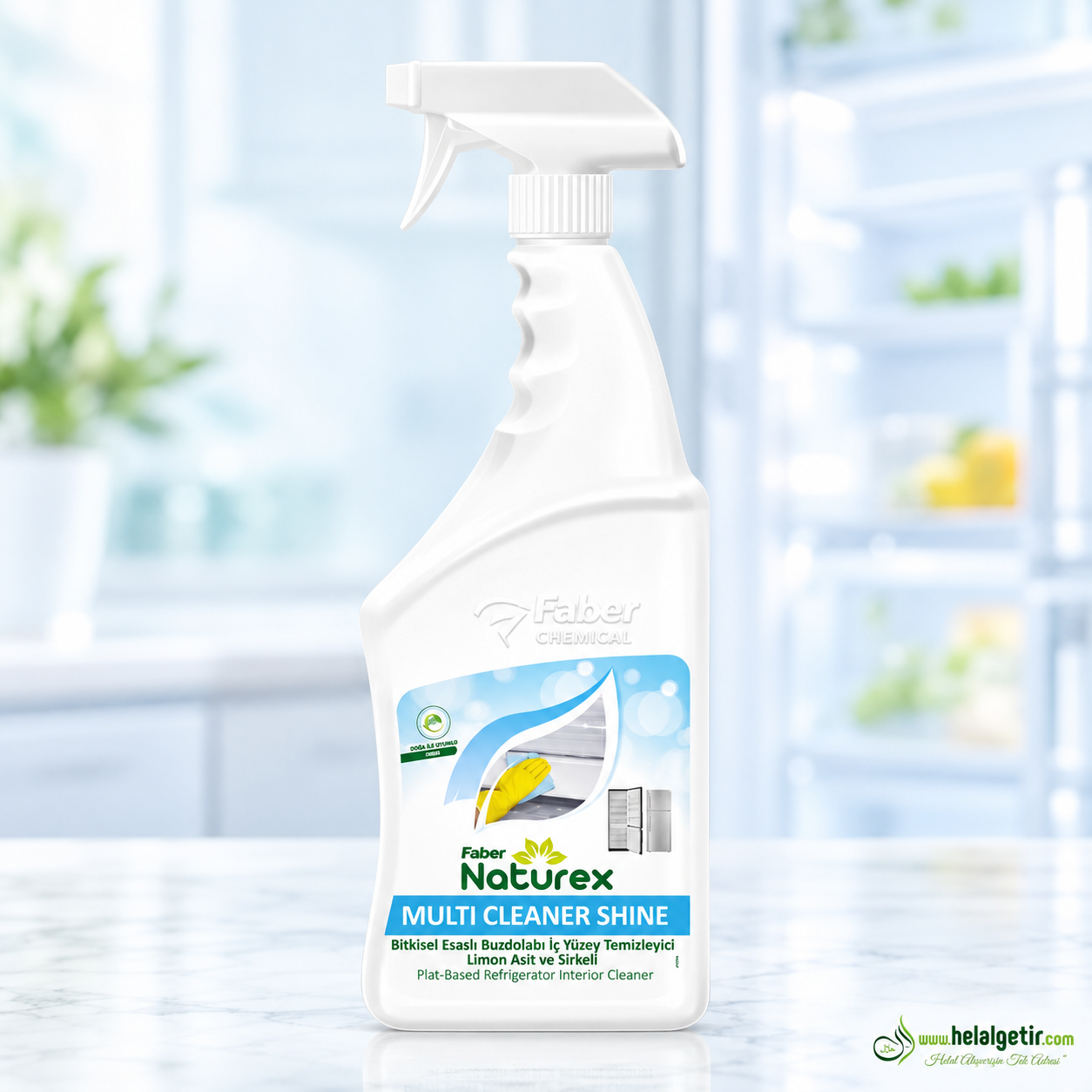 Faber Naturex Bitkisel Esaslı Buzdolabı İç Yüzey Temizleyici Limon Asit ve Sirkeli 750ml