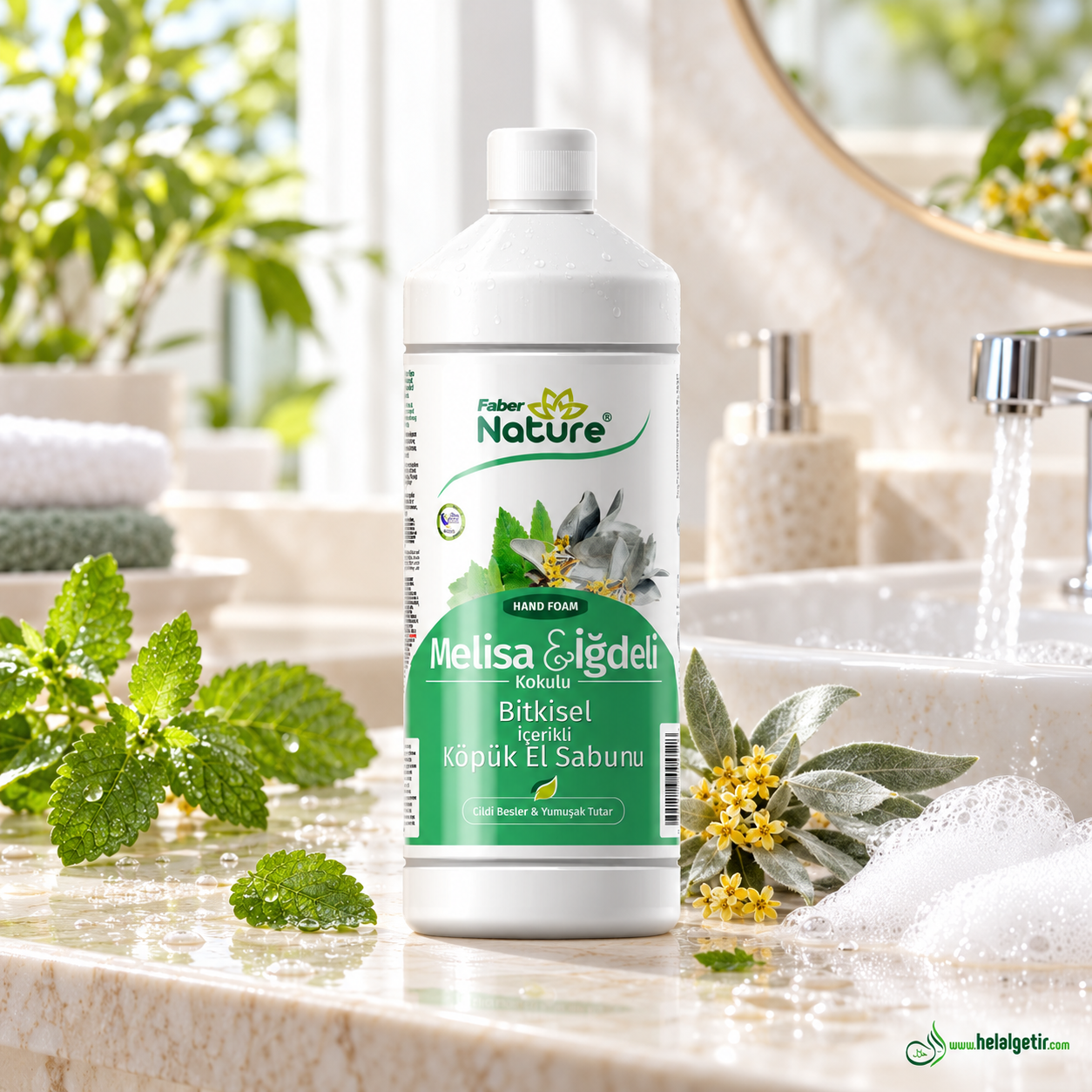 Faber Naturex Melisa & İğde Kokulu Köpük El Sabunu 1 LT