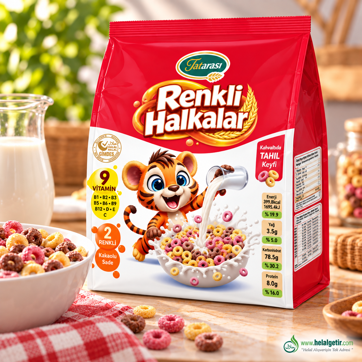 Tatarası Rrenkli Halka Kahvaltılık Gevrek 300 GR