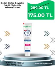 Agarta Doğal Ekstra Beyazlık Güçlü Dişler Diş Macunu 75 Ml