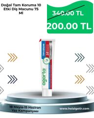 Agarta Doğal Tam Koruma 10 Etki Diş Macunu 75 Ml