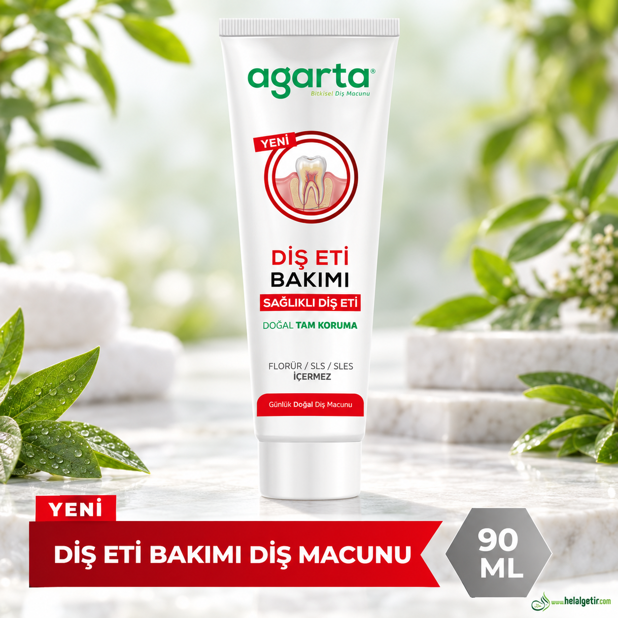 Agarta Doğal Diş Eti Bakımı Plak Karşıtı Diş Macunu 90 Ml