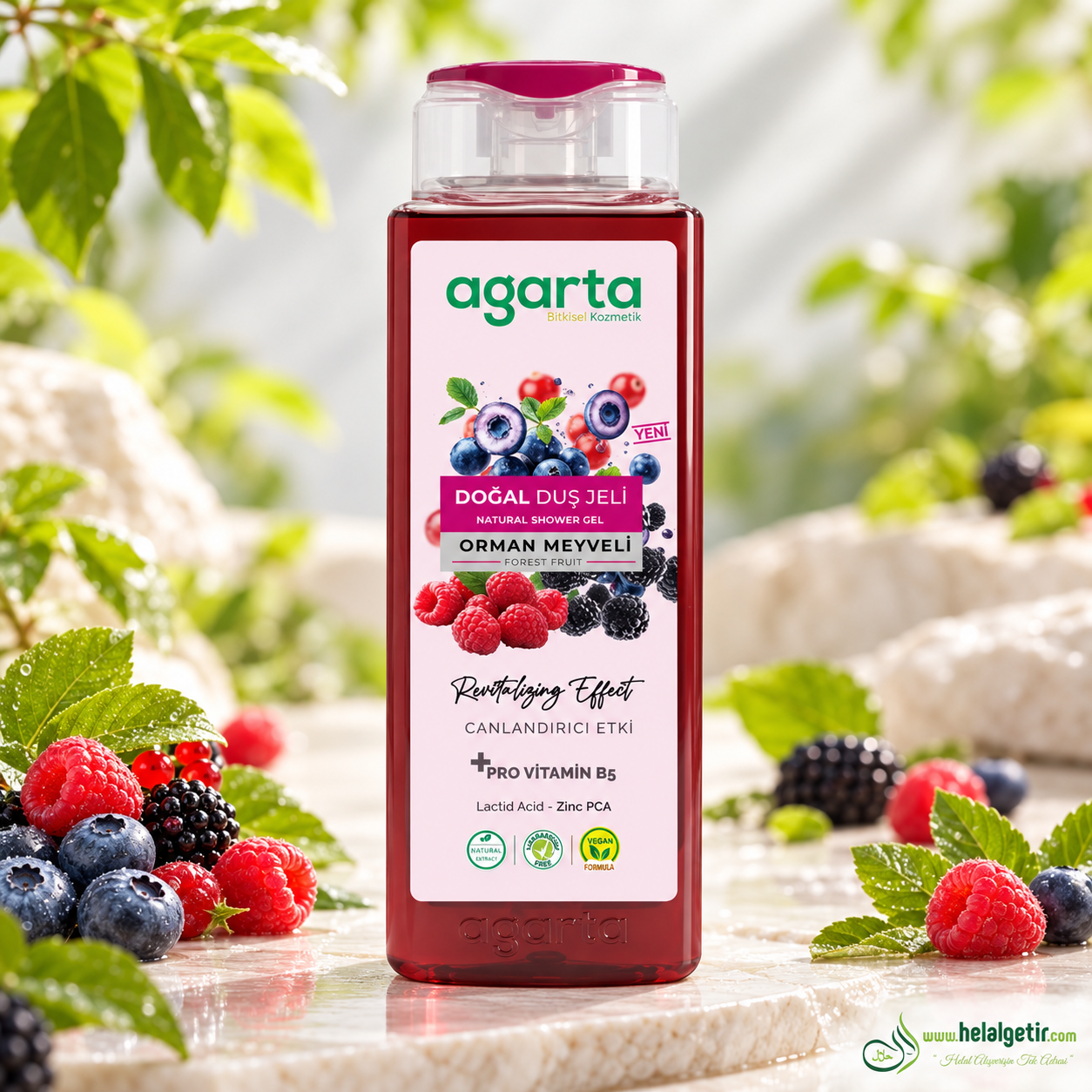 Agarta Doğal Orman Meyveli Duş Jeli 400 ML