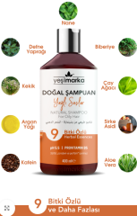 YEŞİLMARKA DOĞAL ŞAMPUAN -YAĞLI SAÇLAR 400ml