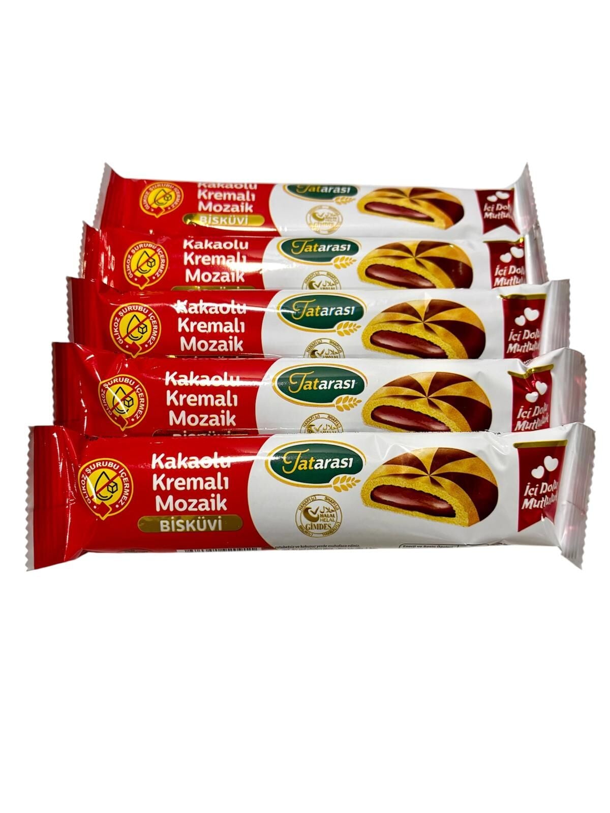 TATARASI KAKAO KREMALI MOZAİK BİSKÜVİ 40 GR*5li Set
