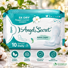 Angels Secret Aktif Oksijen ve Negatif İyon Gündüz Pedi