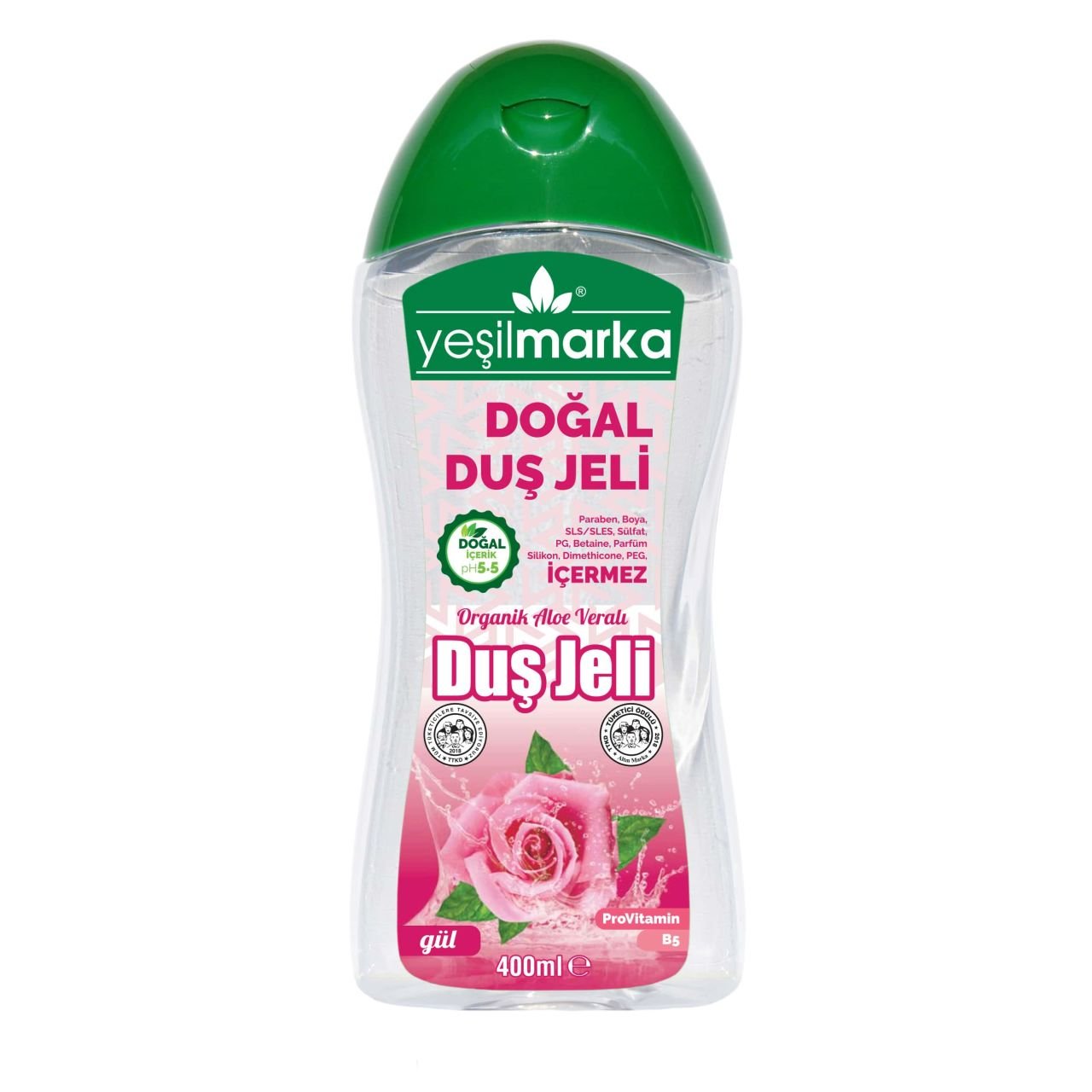 Yeşilmarka Doğal Duş Jeli – Gül 400ml