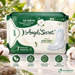 Angels Secret Aktif Oksijen ve Negatif İyon Gece Ekstra Ped