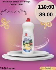 Worldchem Bitkisel Elde Bulaşık Deterjan 750ML