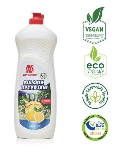 Worldchem Bitkisel Elde Bulaşık Deterjan 750ML