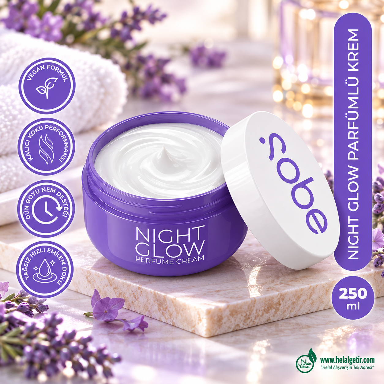 SOBE Parfümlü Krem Night Glow 250ml