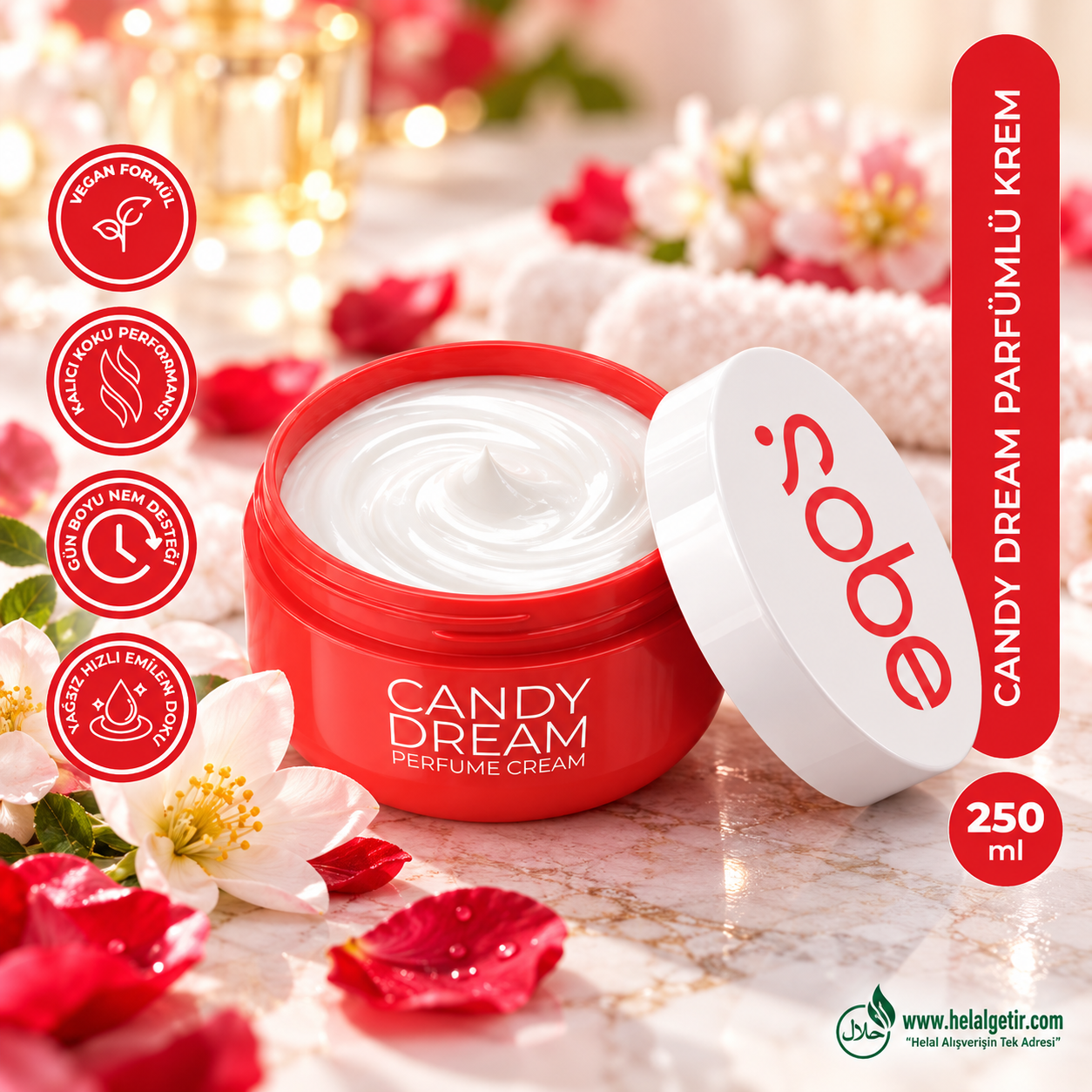 SOBE Parfümlü Krem Candy Dream 250ml