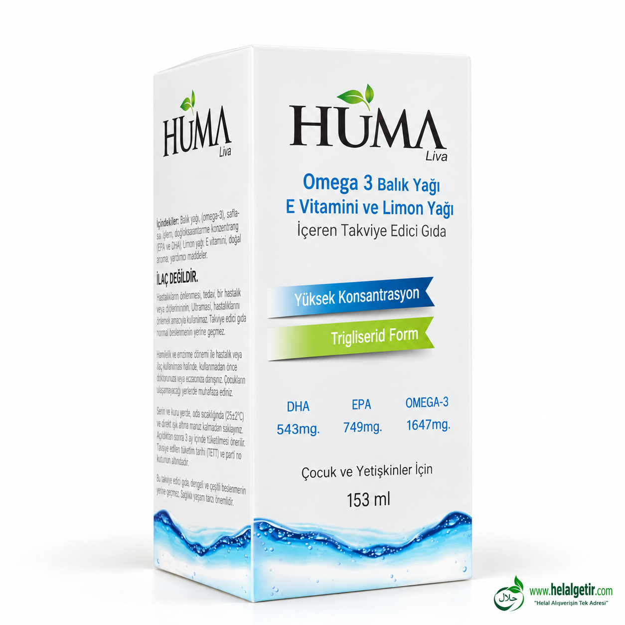Huma Liva Omega-3 Balık Yağı 153ml