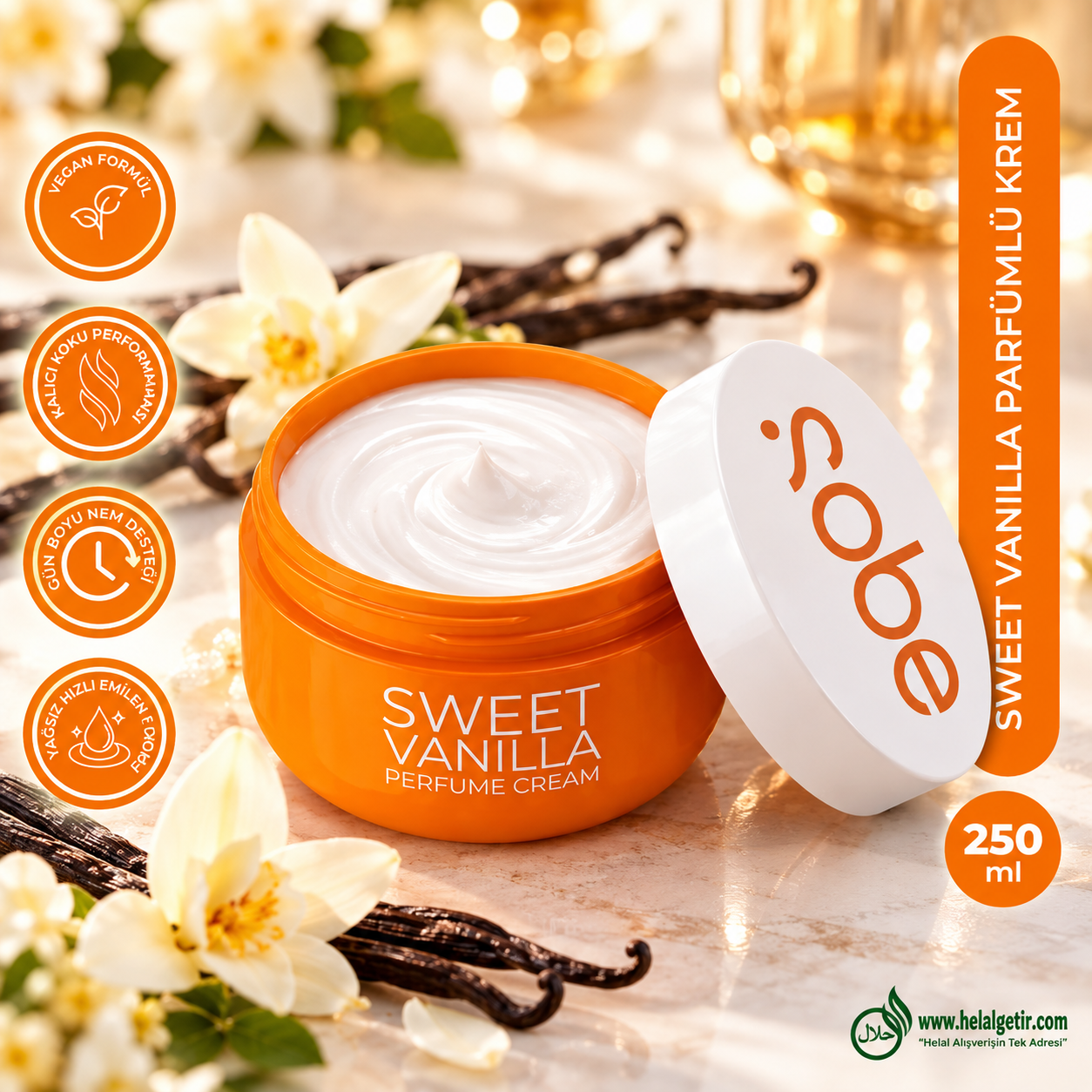 SOBE Parfümlü Krem Sweet Vanilla 250ml