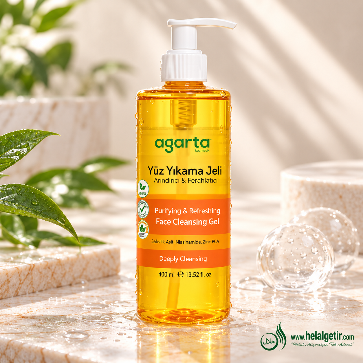 Agarta Salisilik Asit ve Niasinamid İçeren Arındırıcı Temizleme Jeli 400 ML