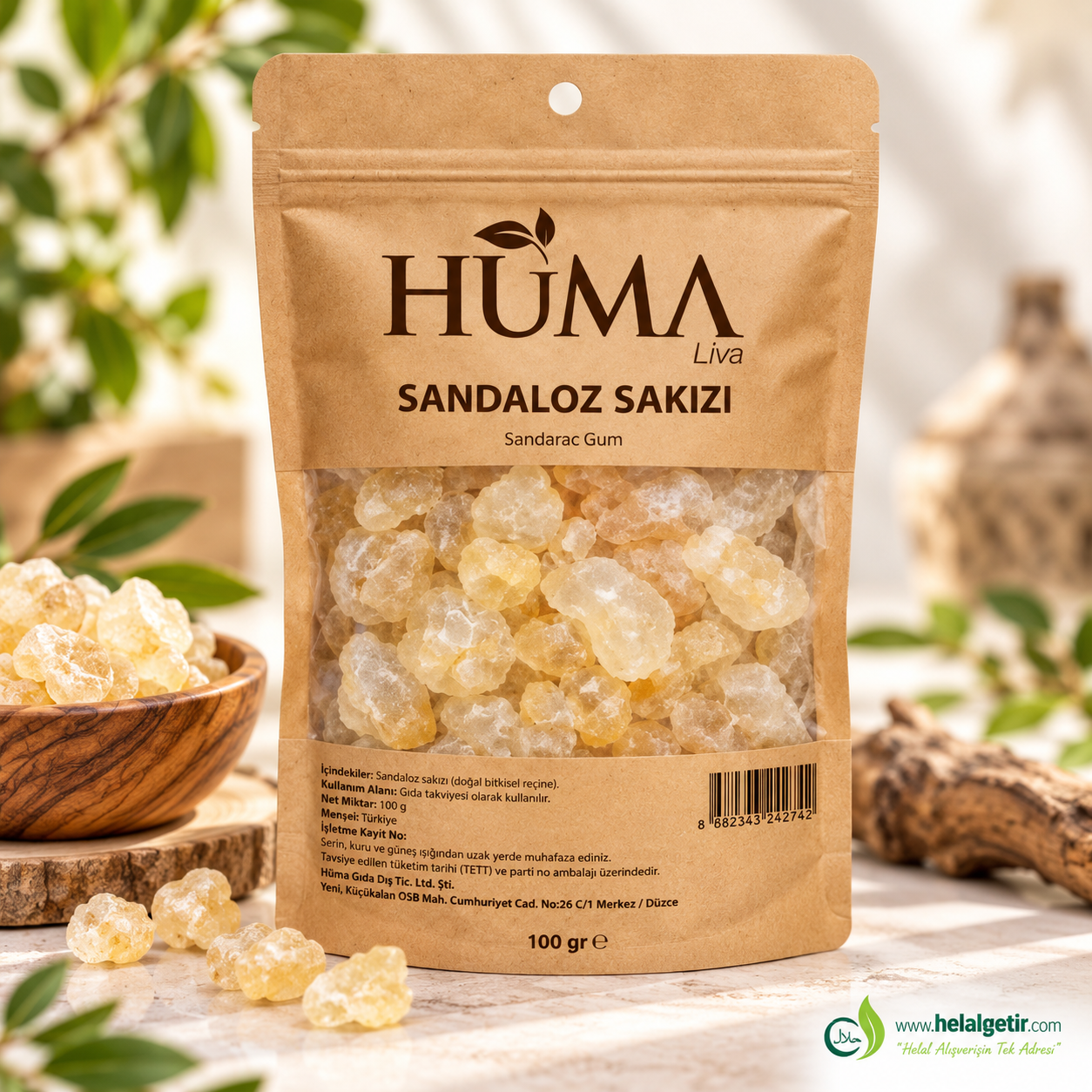 Huma Sandaloz Sakızı 100 g