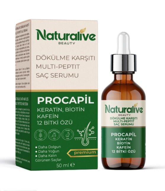 Naturalive Dökülme Karşıtı Multi-Peptit Saç Serumu: PROCAPİL 50ml