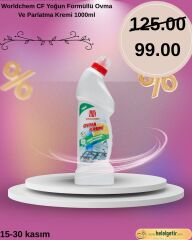 Worldchem CF Yoğun Formüllü Ovma Ve Parlatma Kremi 1000ml