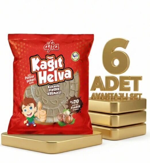 Afia Kakaolu Kağıt Helva 6x45 Gr