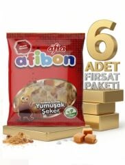 Afia Afibon Karamel Aromalı Yumuşak Şeker 6x80 Gr