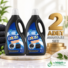 Safia Bitkisel Sıvı Çamaşır Makine Deterjanı Siyahlar 2x3 Lt