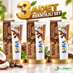 Safia Karanfil ve Hindistan Cevizli Organik Diş Macunu 3x100 Ml