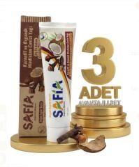 Safia Karanfil ve Hindistan Cevizli Organik Diş Macunu 3x100 Ml