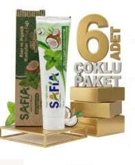 Safia Nane ve Hindistan Cevizli Organik Diş Macunu 6x100 Ml
