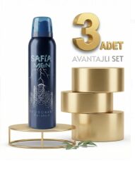 Safia Doğal Erkek Deodorant Ferahlık 3x150 Ml