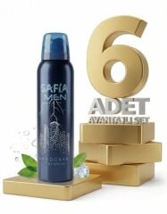 Safia Doğal Erkek Deodorant Ferahlık 6x150 Ml