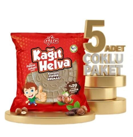 Afia Kakaolu Kağıt Helva 45 Gr 4 Alana 1 Bedava