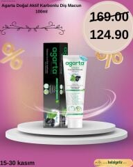 Agarta Doğal Aktif Karbonlu Diş Macun 100ml