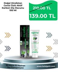 Agarta Doğal Aktif Karbonlu Diş Macun 100ml