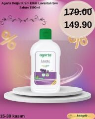 Agarta Doğal Krem Etkili Lavantalı Sıvı Sabun 1500ml