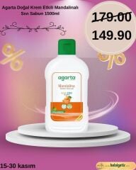 Agarta Doğal Krem Etkili Mandalinalı Sıvı Sabun 1500ml