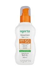 Agarta Yüksek Koruma SPF 50+ Yüz Vücut Güneş Koruyucu Yetişkin 200 ml