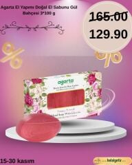 Agarta El Yapımı Doğal El Sabunu Gül Bahçesi 3*100 g