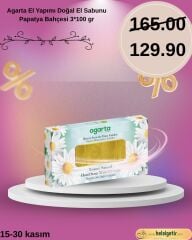 Agarta El Yapımı Doğal El Sabunu Papatya Bahçesi 3*100 gr