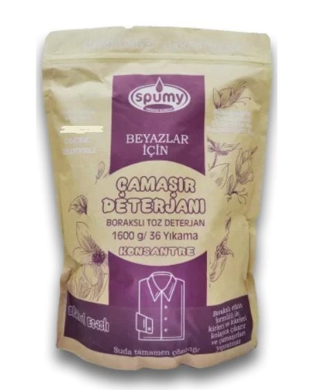 Spumy Toz Çamaşır Deterjan 1600 Gr-Beyaz Çamaşırlar