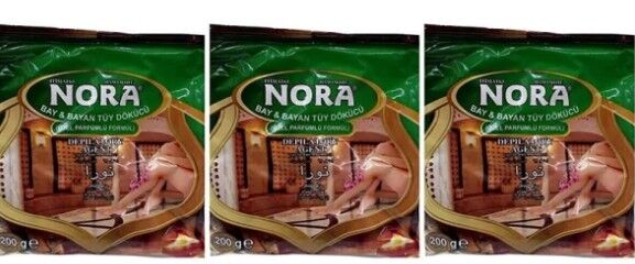 Nora Tüy Dökücü Hamam Otu Tozu 200 Gr*3 Adet