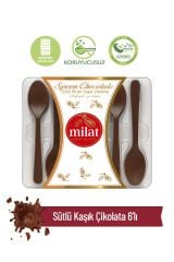Milat Spoon Chocolate 6'Li Kaşık Çikolata 48 g