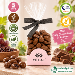 Milat Sütlü Çikolata Kaplı Üzüm Draje 250gr