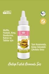 Milat Antep Fıstık Aromalı Tatlı Sos 300 g - Waffle & Krep & Pankek & Tatlı & Dondurma Sosu