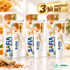Safia Diş Macunu Misvak ve Propolis 3x60 ml